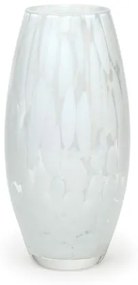 Vaso Oliva P Cacos Branco Murano Cristais Cadoro