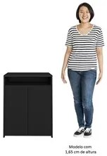 Conjunto Escritório Home Office 4 Peças Nil A06 Preto - Mpozenato