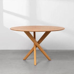 Mesa de Jantar Thai Redonda - Carvalho Americano