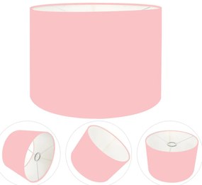Cúpula abajur cilíndrica cp-8020 Ø45x21cm rosa pink