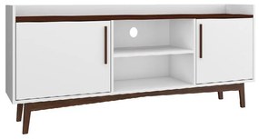 Rack Home Para Tv Até 50" 1 Prateleira 2 Portas Branco