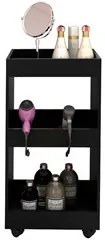 Kit 2 Armários Multiuso para Salão Barbearia Seul com Rodízios L03 Pre