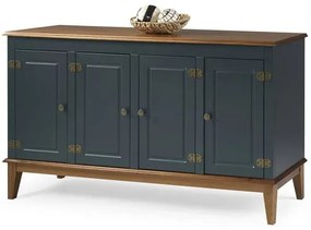 Buffet Antoine 4 Portas Azul Petróleo 150cm - 67878 Sun House