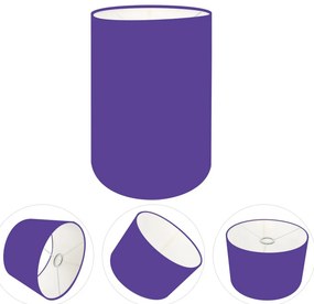 Cúpula Abajur Cilíndrica Cp-8004 Ø15x25cm Roxo