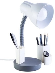 Luminária de Mesa Spiralle Cinza Porta Lápis E27 Bivolt