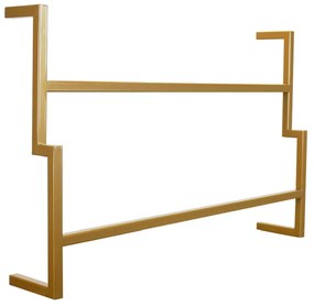 Porta Toalha de Banho Industrial Metálico 60 cm - D'Rossi - Dourado