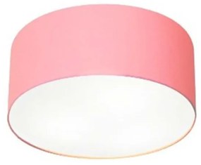 Plafon Para Sala de tv Cilíndrico TV-3010 Cúpula Cor Rosa Bebê