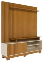 Estante Painel Para TV 65 Pol 160cm Anny Z10 Off/Cinamomo - Mpozenato