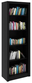 Armário Estante Alto para Escritório Home Office ME4104 MDP Preto G69 - Gran Belo