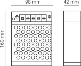 Fonte Chaveada 120W 10A 12V/dc Bivolt Ip20 16X9,8X4,2Cm | Opus Ac 3098...