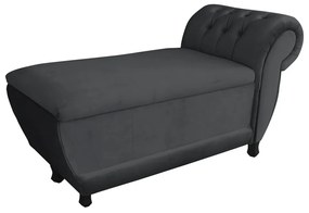 Recamier Goya Veludo M11- D'Rossi - Grafite
