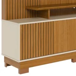 Estante Painel Para TV 65 Pol 160cm Anny Z10 Off/Cinamomo - Mpozenato