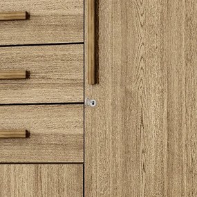 Guarda Roupa Taurus 6 Portas e 3 Gavetas Imperial Nature - Vila Rica Móveis