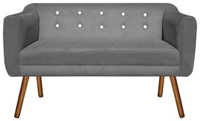 NAMORADEIRA JULIA 2 LUGARES SUEDE GRAFIT