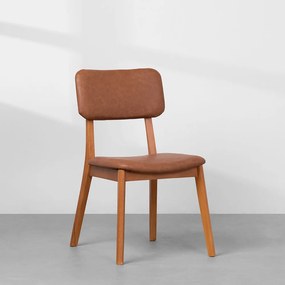Cadeira Lalá Estofada Cognac - Cadeira Lalá Estofada - Cognac