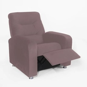Poltrona Do Papai Reclinável Madri Suede Crepe