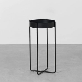 Mesa Lateral Cora Preto - 30cm