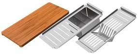 Kit de acessórios em aço inox para cubas Quadrum Design Collection