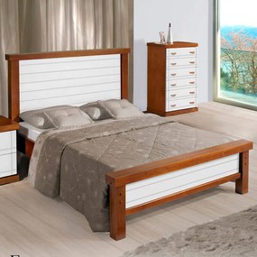 Cama de Casal Style Flex Prime Peseira Baixa Domus Móveis -