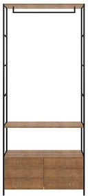 Arara Para Roupas Com 2 Gavetas E 2 Prateleiras - Vermont