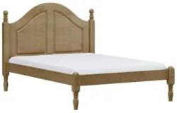 Cama Casal 140cm Com Cabeceira Pé Madeira Eduarda Freijó F07 - Mpozena