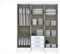 Guarda Roupa B23 06 Portas e 03 Gavetas Branco - Briz