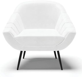 Kit 02 Poltronas Giovana Corano Pés Palito de Ferro D03 - D'Rossi - Branco