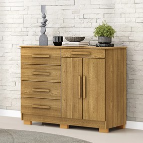 Cômoda Quarto 122cm com 2 Portas Sapateira Vitória V01 - D'Rossi - Nature