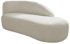 Divã Recamier Curvo Luna 140cm Lado Direito Bouclé - ADJ Decor