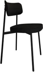 Cadeira de Jantar Estofada Kit 6 Ella M25 Linho Grafite - Mpozenato