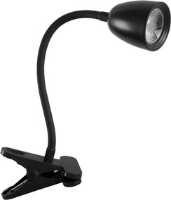 Luminaria De Mesa Led Abs Com Garra 4W 3000K Focus - PRETO