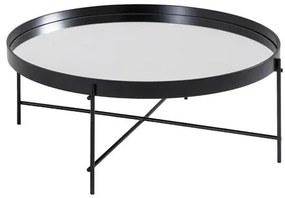Mesa Centro Volpi Baixa Preta Espelho 78,50 cm (LARG) - 41619 Sun House