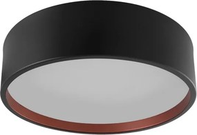 Plafon Sobrepor Alumínio Redondo Ø45cm Ravena - PRETO/COBRE