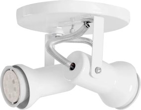 Spot Sobrepor Alumínio Branco 12cmxø4cm
