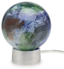 Luminária Pequena Planeta Terra Murano Cristais Cadoro