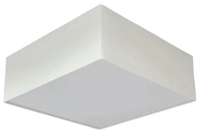 Plafon Quadrado Md-3000 Cúpula em Tecido 25x25x12cm Branco - Bivolt