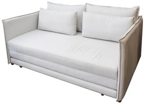 Sofa Cama Bed 2 Lugares Assento Tecido Fendi Base Madeira 152 cm - 69805 Sun House
