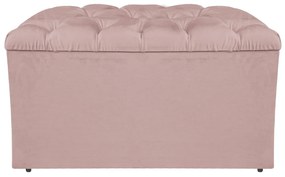 Calçadeira Estofada Liverpool 90 cm Solteiro Suede Roxo - ADJ Decor
