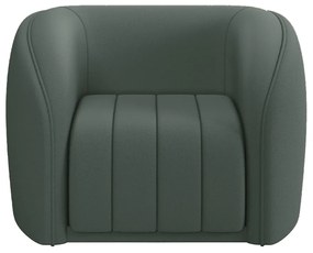 Poltrona Decorativa Sala de Estar Adam Veludo Cinza G45 - Gran Belo
