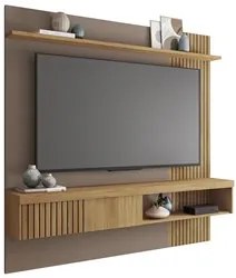 Painel para TV Suspenso 65 Pol. Helen C01 Buriti/Fendi - Mpozenato
