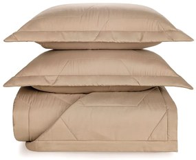 Colcha Trussardi C/ 2 Porta Travesseiros Palazzi - Nocciola - King  King