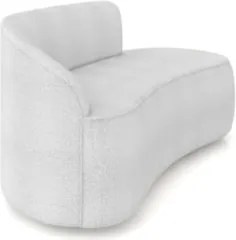 Sofá 2 Lugares 140cm Wendi e Poltrona Steve Boucle Cinza I01  - Mpozen