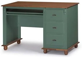 Escrivaninha Benne Verde Musgo 3 Gavetas 132cm - 59901 Sun House
