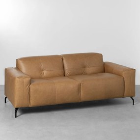 Sofá Santorini Couro La Paz Camel