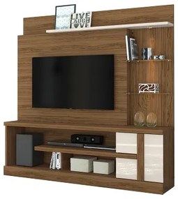 Home Theater Alan Naturale/Off White - Madetec Móveis