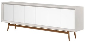 Balcão Sabrina com Portas Acabamento Laqueado Design Atemporal