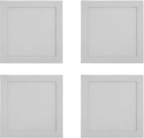 Kit 4 Plafons Led Embutir Quadrado 18W Yamamura