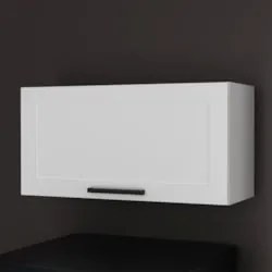 Armário Cozinha Aéreo 80cm Com 1 Porta Zaya Branco T01      - Mpozenat