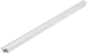 Perfil De Embutir Sem Iluminação 50cm Fit15 45° Esquerda - BRANCO