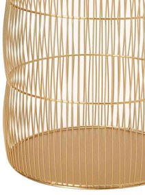 Lanterna Decorativa em Metal Dourado 36x24 cm - D'Rossi